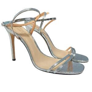 SCHUTZ Altina‎ silver strappy heels 10 B